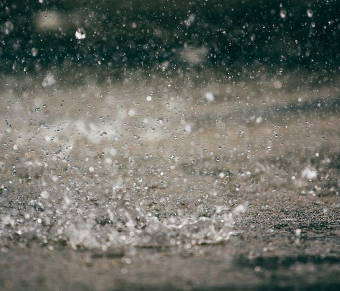 water on roadway